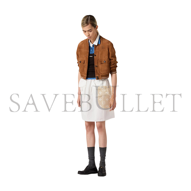 M1v M1v suede blouson jacket mpv996